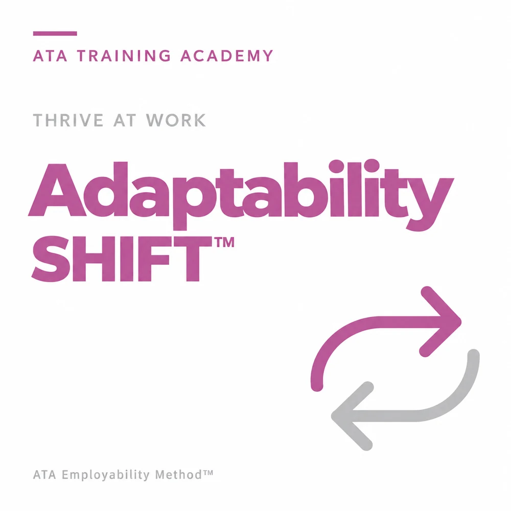 Adaptability, SHIFT™: a Thrive at Work card from the ATA Employability Method™